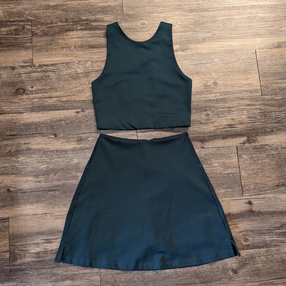Girlfriend Collective Skort and Bra Set
